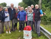 Visite d'un groupe de randonnée ASPTT d'Orleans conduit par MR THOUCHEVIER